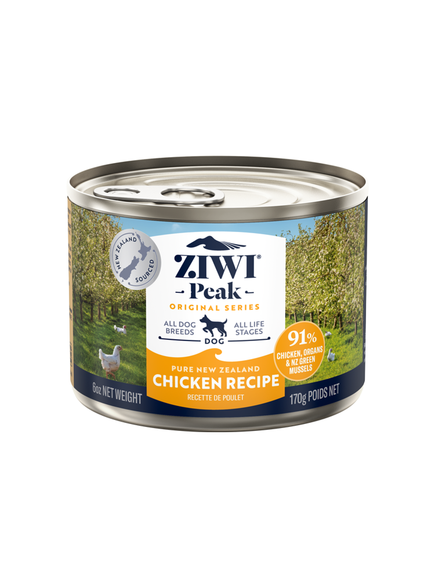 Ziwi Peak natvoeding voor de hond Kip 170 gr.