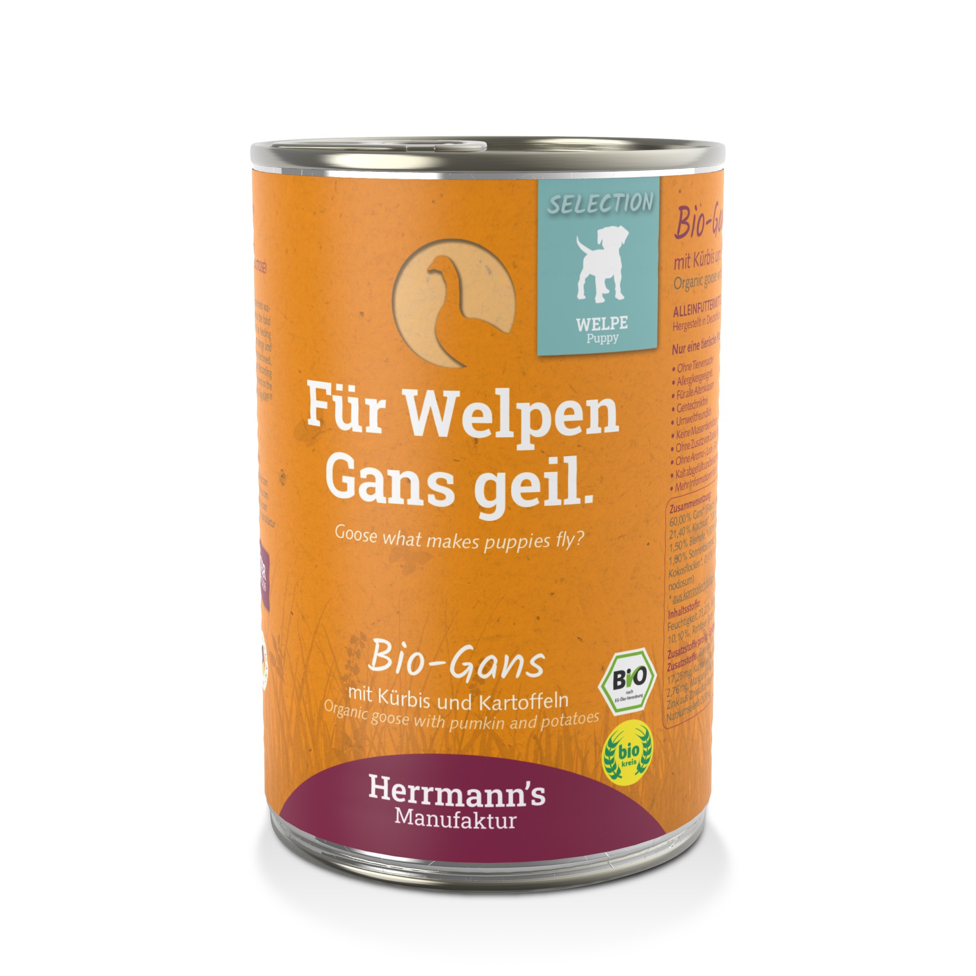 Herrmann's Bio Puppy Gans met pompoen 400 gr.