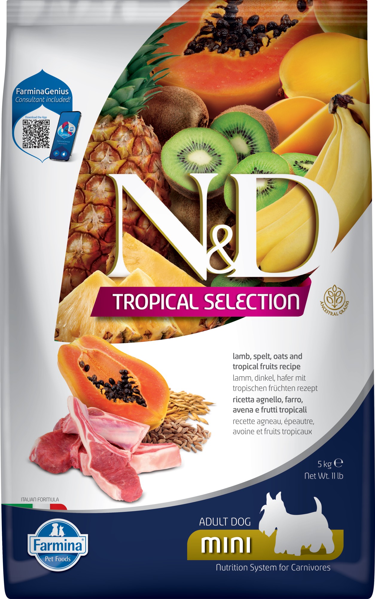 N&D Tropical hondenvoeding Lam small breed 5 kg