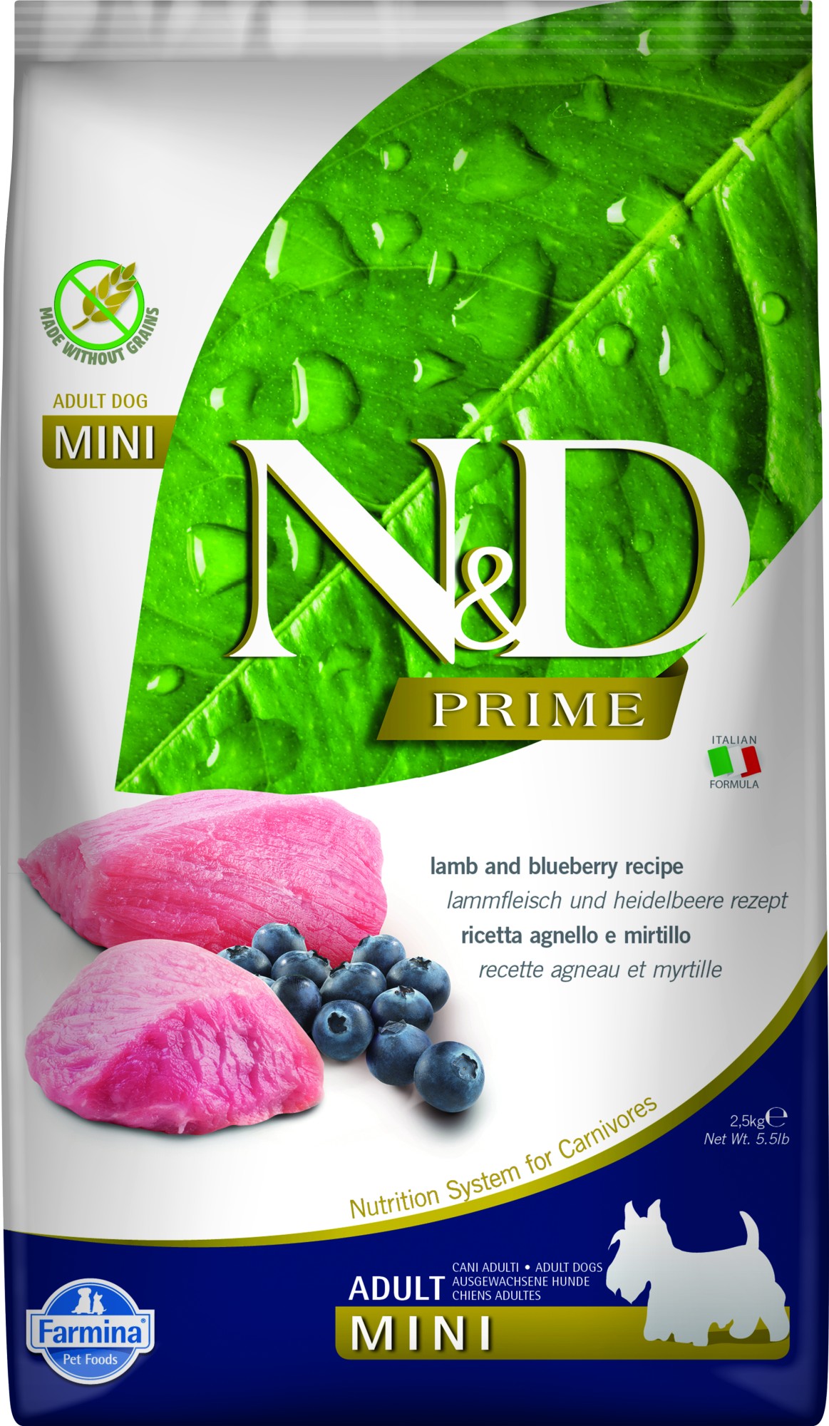 N&D Prime hondenvoeding Lam small breed 2,5 kg
