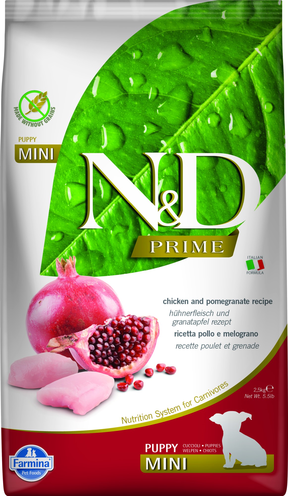 N&D Prime puppyvoeding Kip small breed 2,5 kg