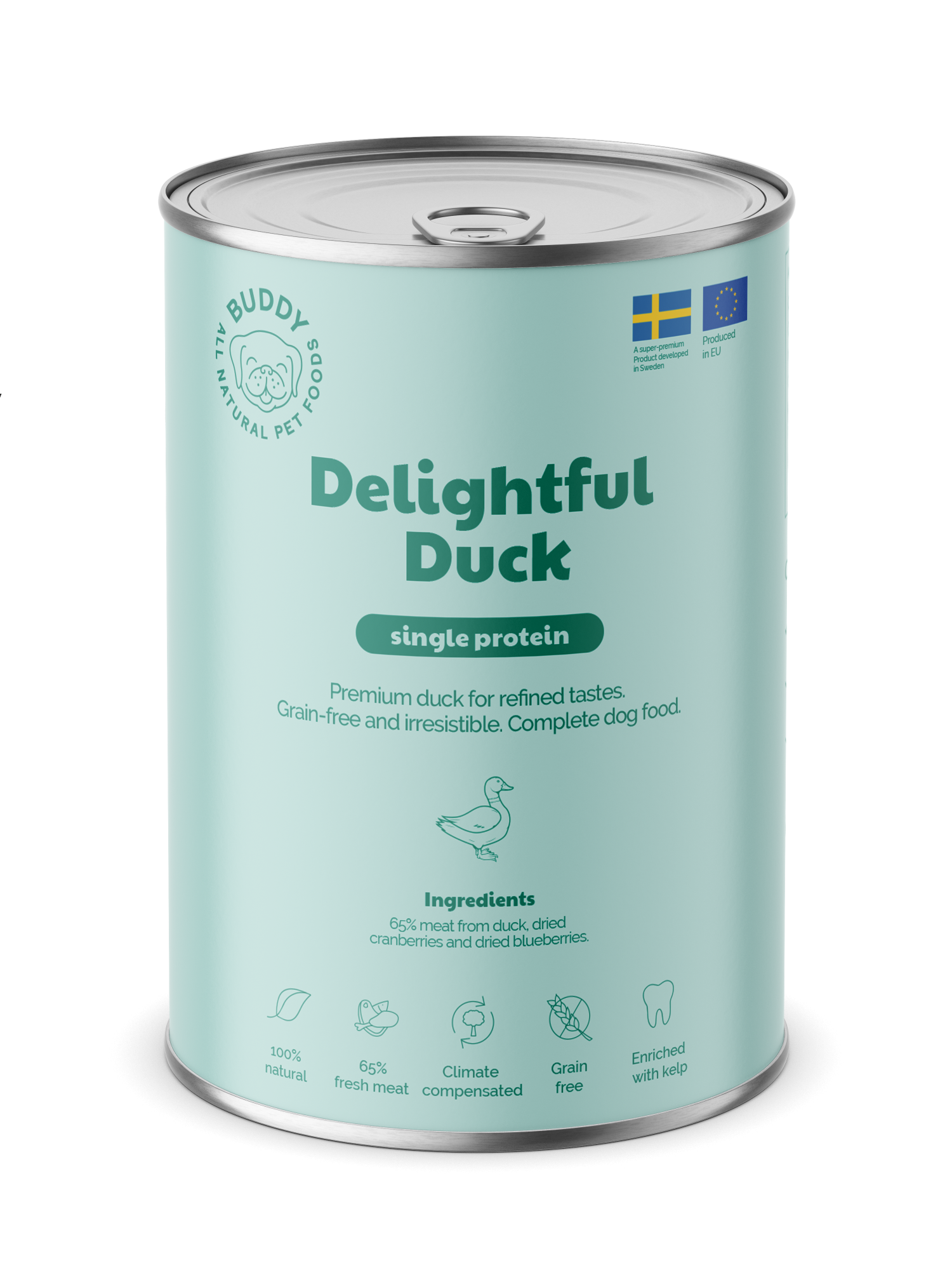 BUDDY natvoeding Delightful Duck 400 gr. - per 6 stuks