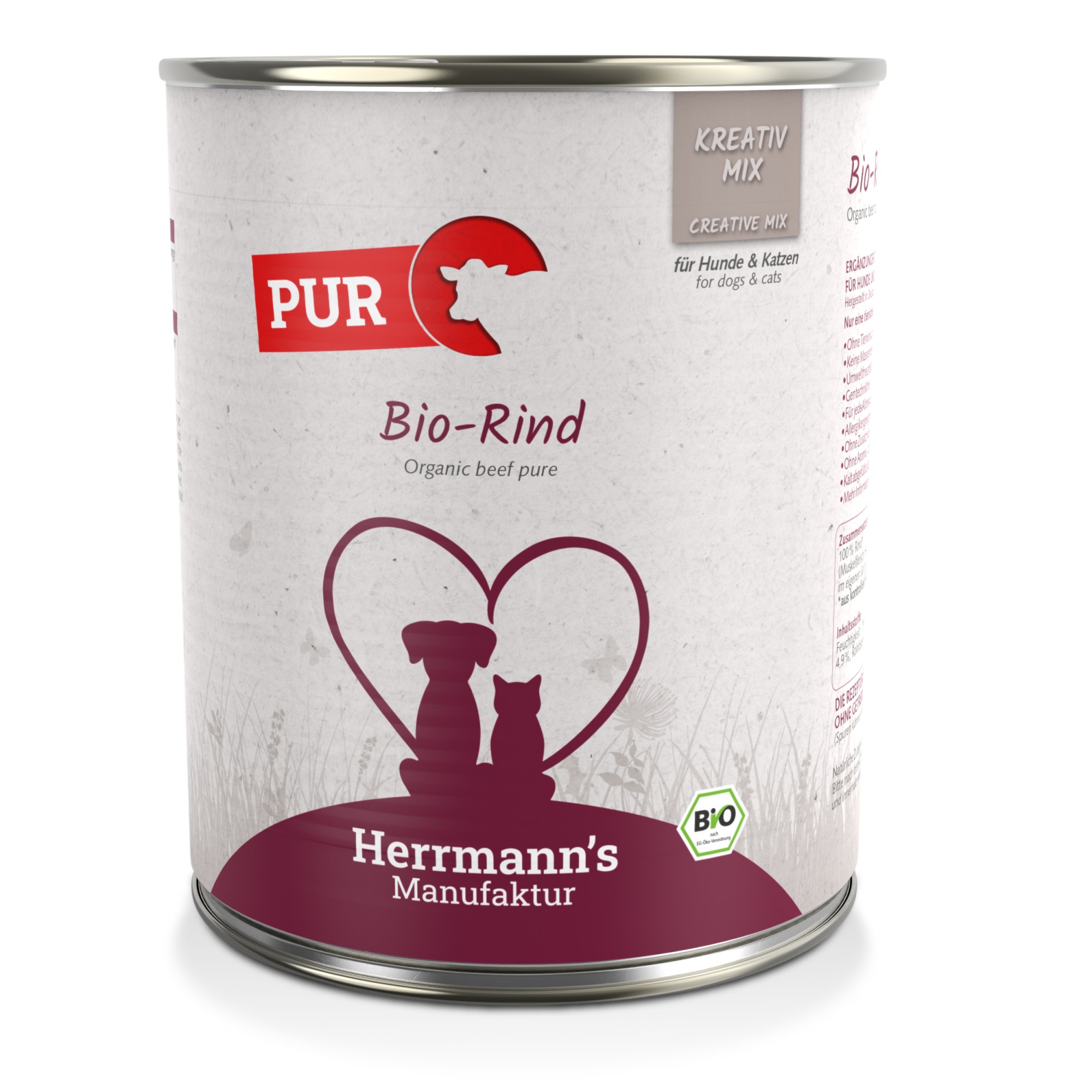 Herrmann's Bio Puur Rund 800 gr. - per 6 stuks