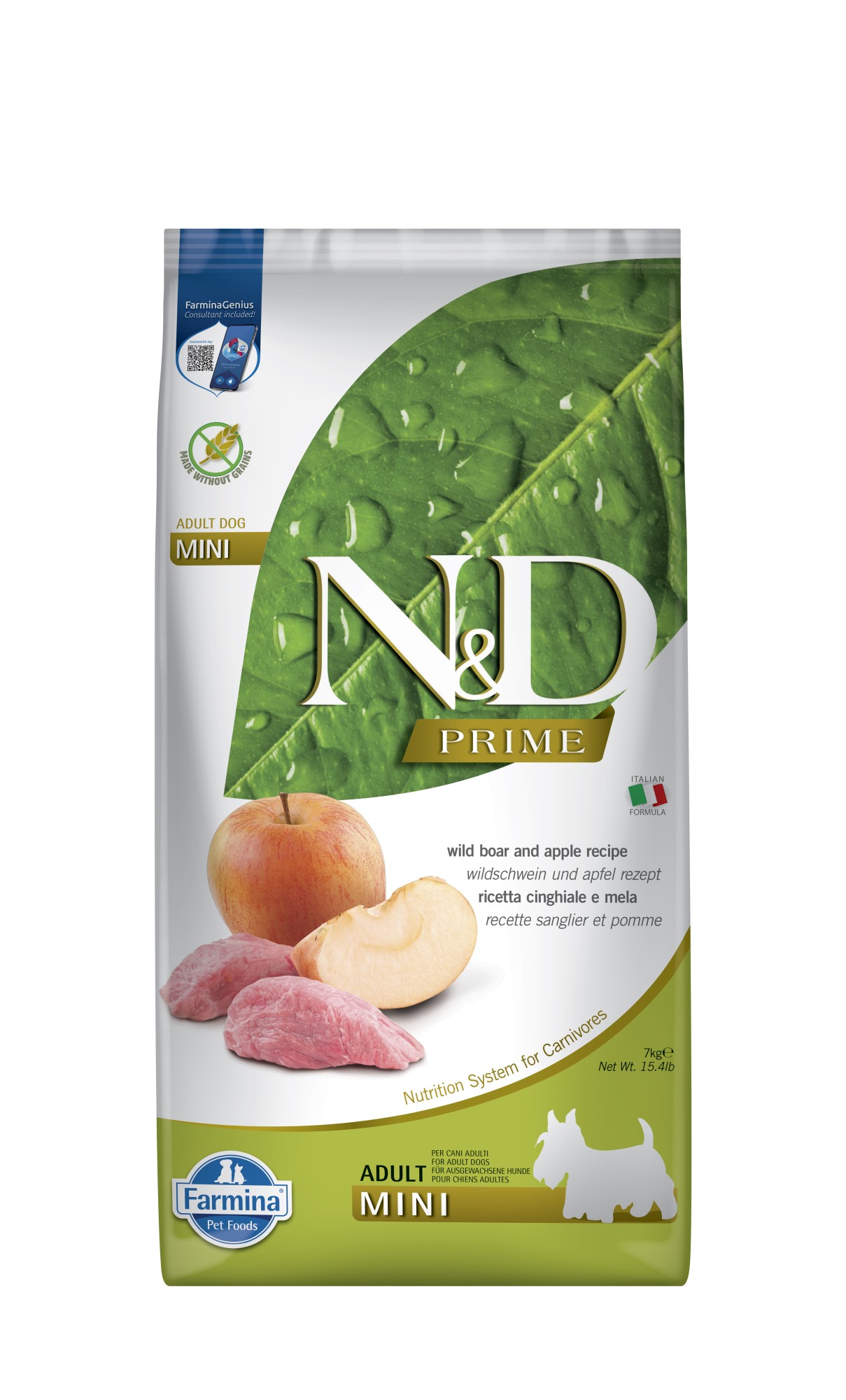 N&D Prime hondenvoeding Wild Zwijn small breed 7 kg