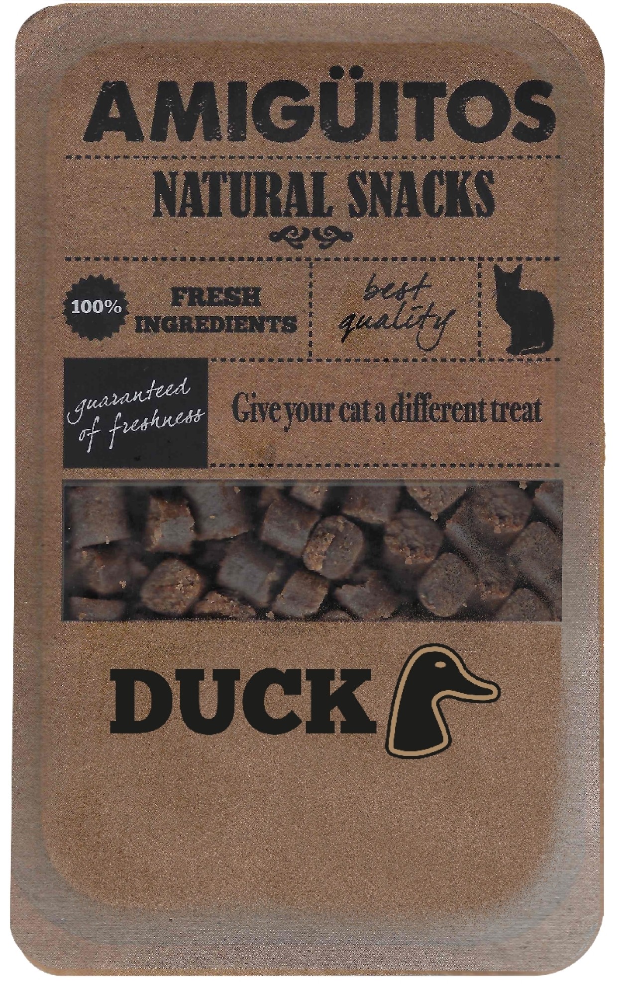 Amigüitos Kattensnack Eend 100 gr.