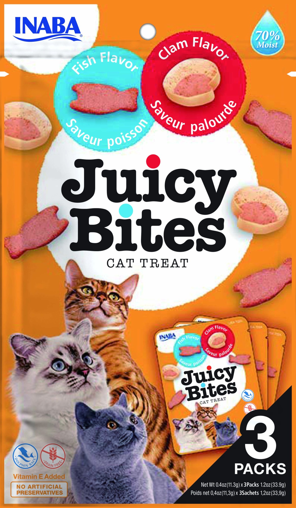 Inaba Juicy Bites Vis en mossel