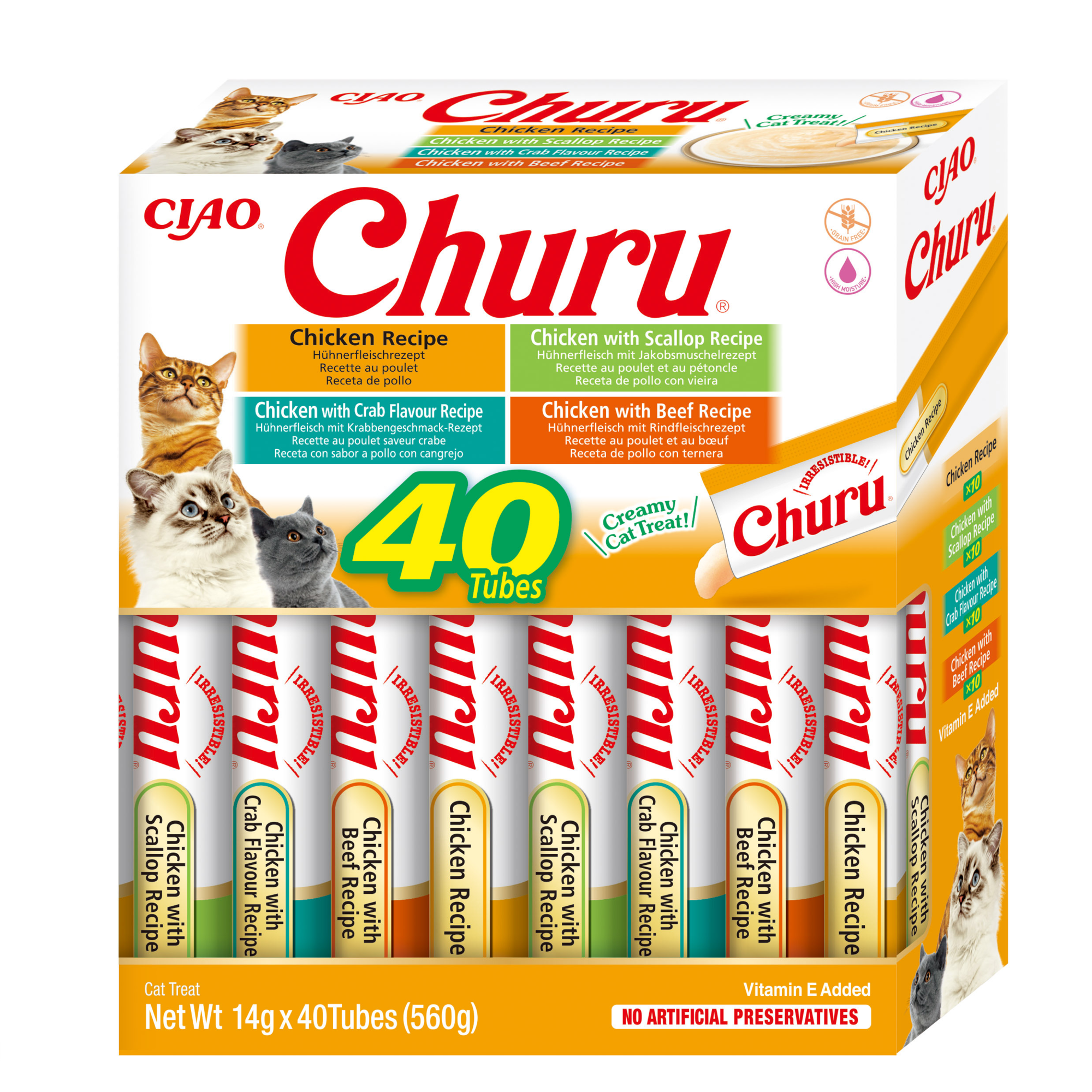 Inaba Churu kat Multipack Kip - 40 stuks