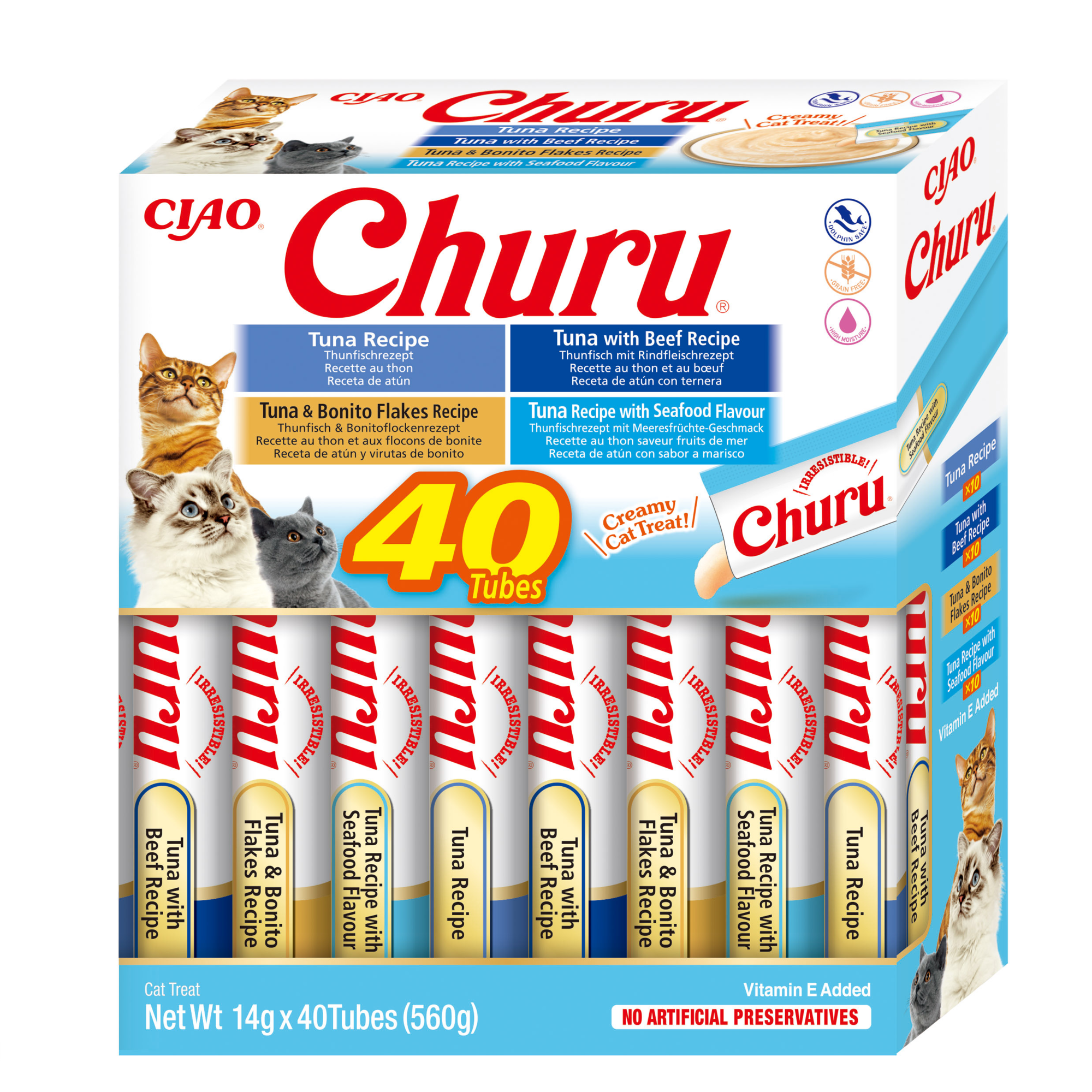 Inaba Churu kat Multipack Tonijn - 40 stuks