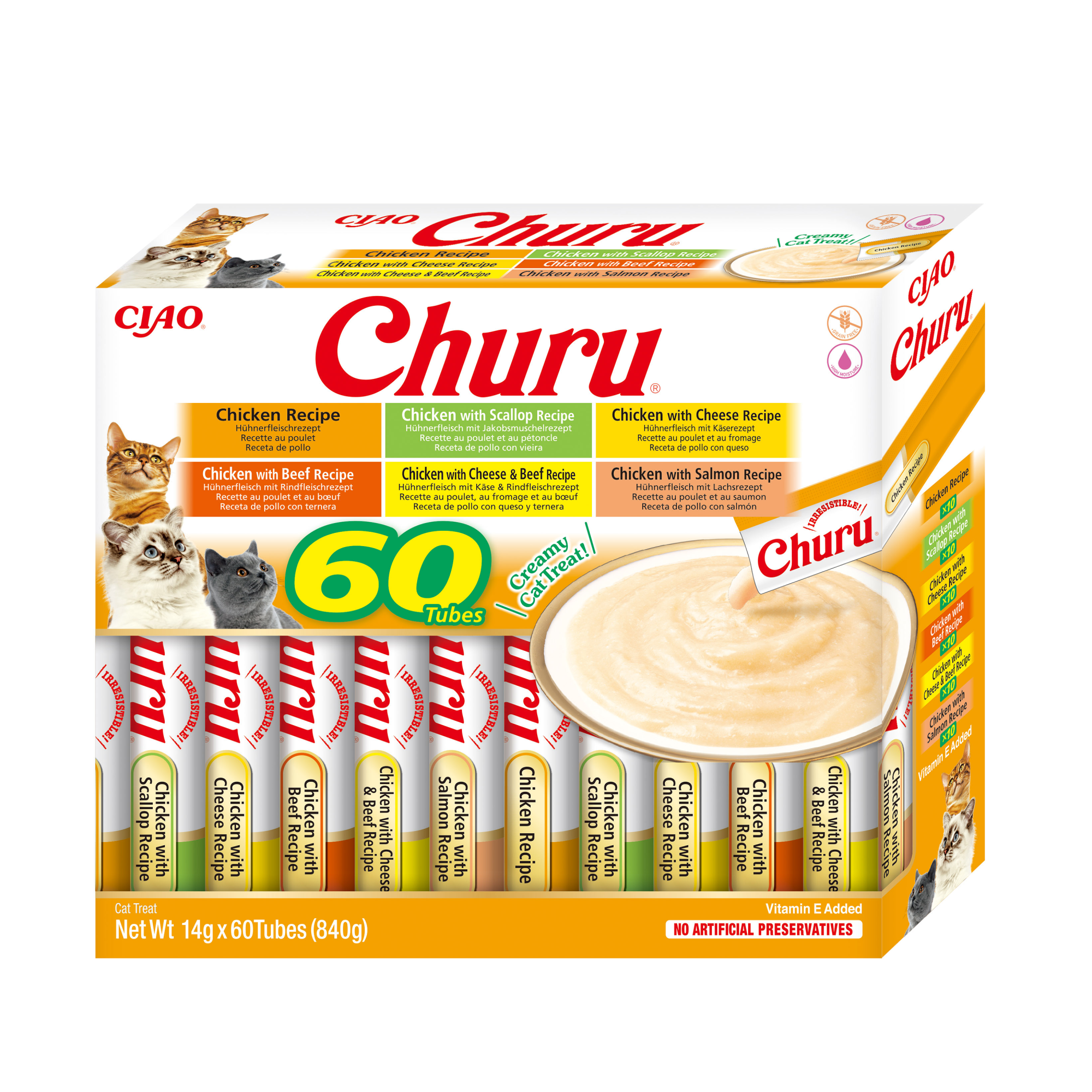 Inaba Churu kat Multipack Kip - 60 stuks