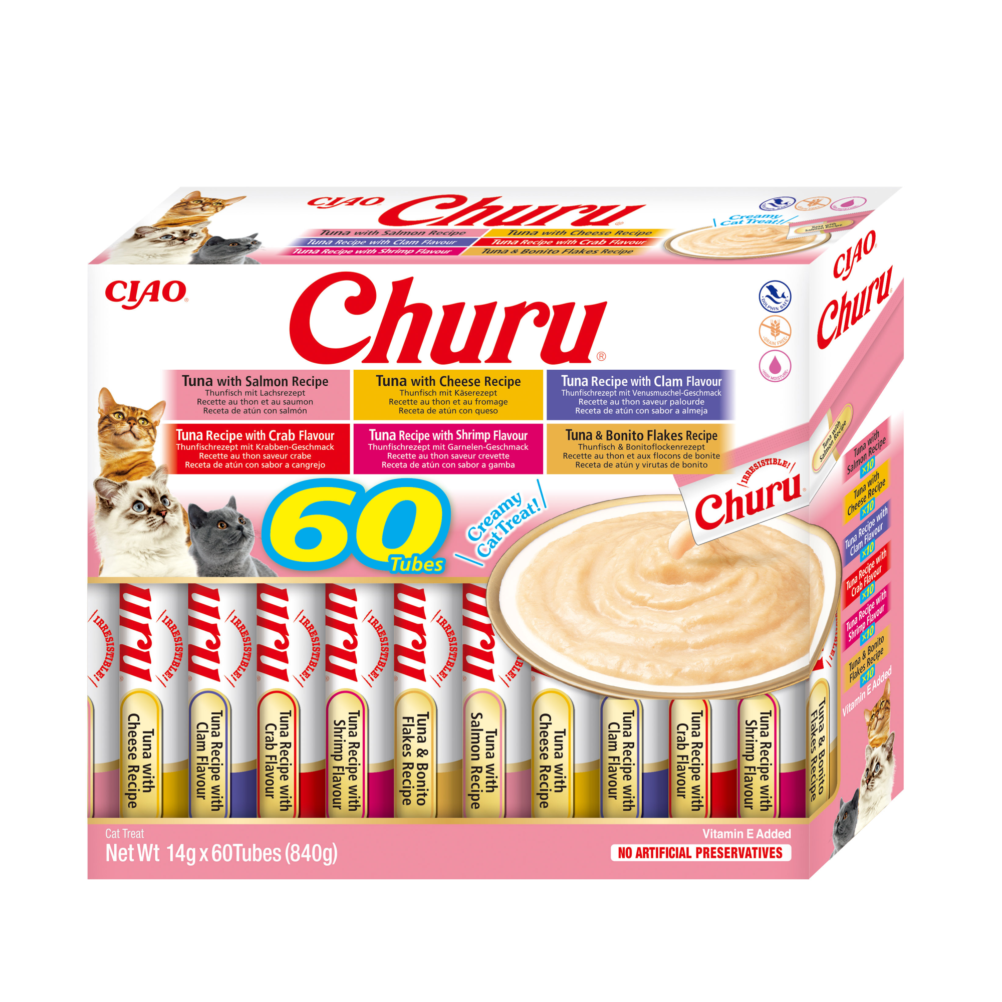 Inaba Churu kat Multipack Tonijn - 60 stuks