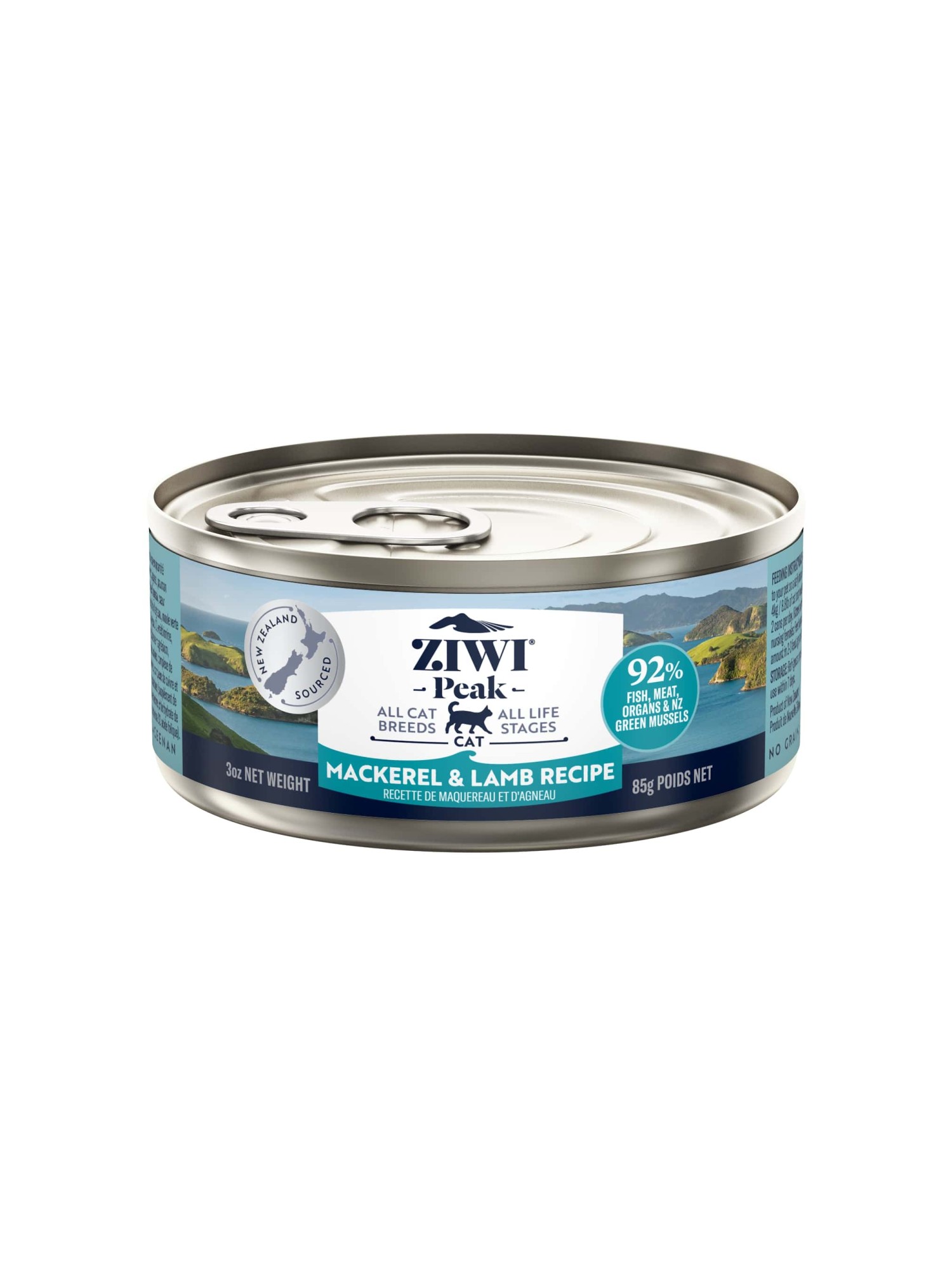 Ziwi Peak natvoeding voor de kat Makreel&Lam 85 gr.