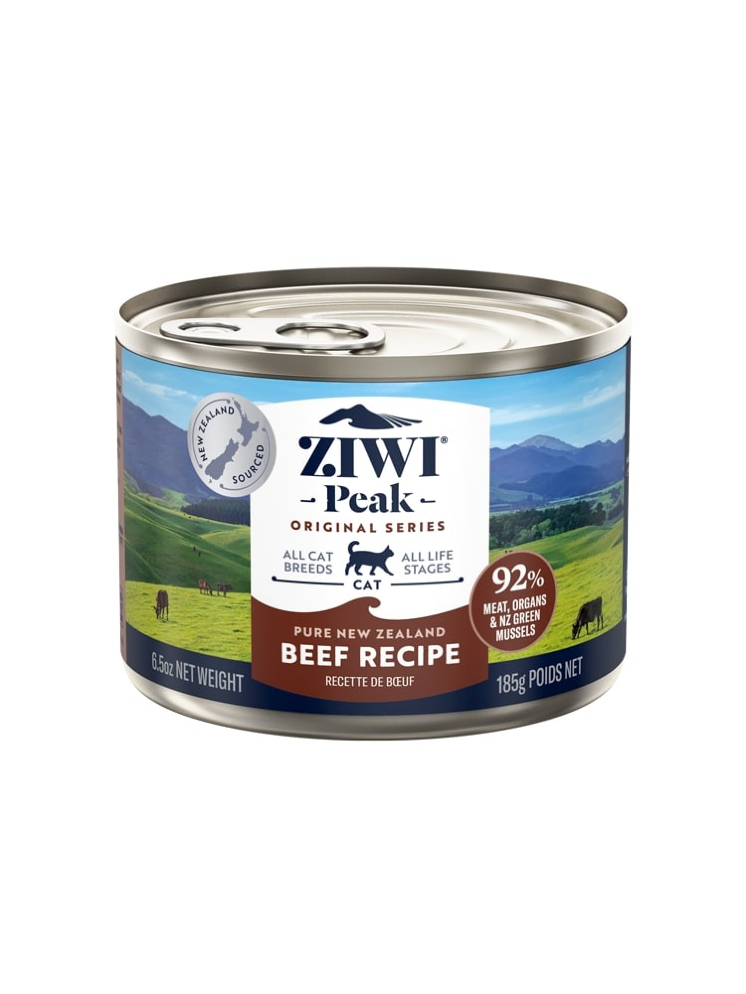 Ziwi Peak natvoeding voor de kat Rund 185 gr.