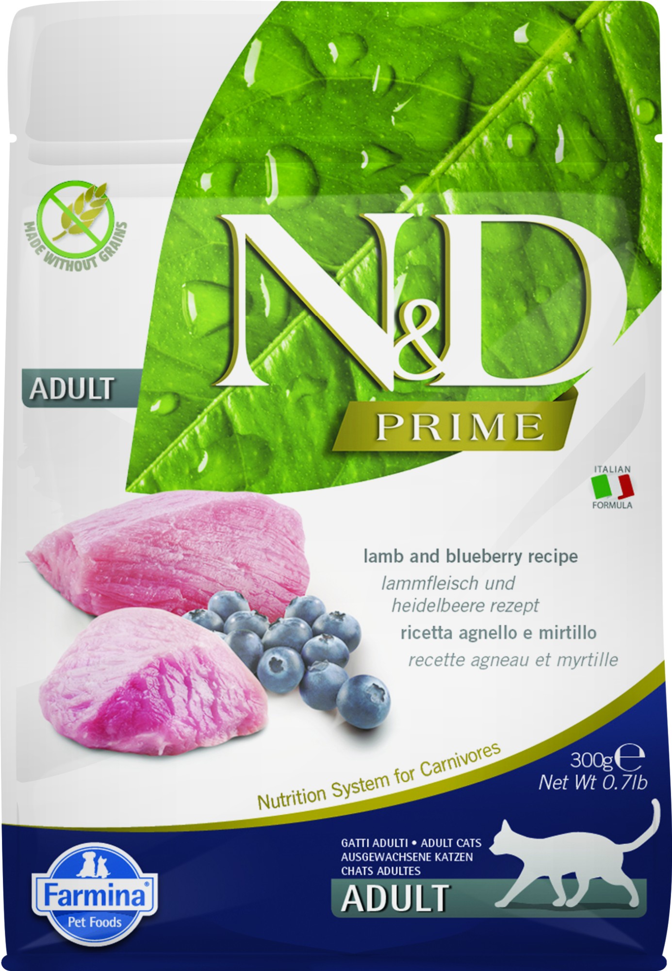 N&D Prime kattenvoeding Lam 300 gr.