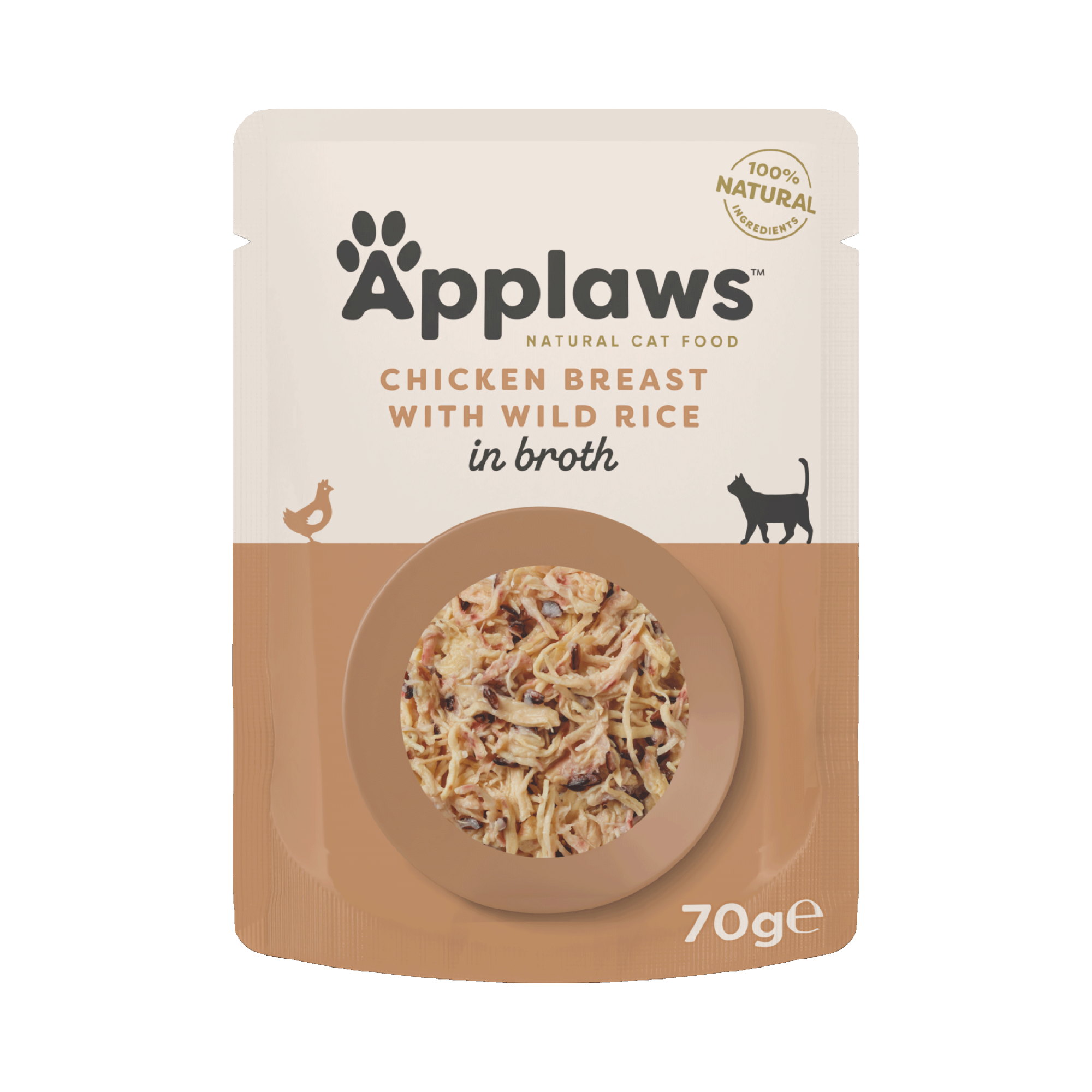 Applaws Quick Serve Kip en rijst 70 gr. - per 12 stuks