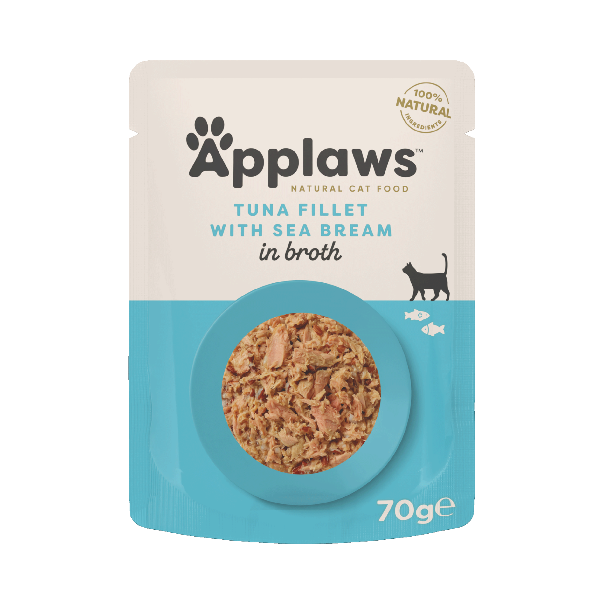 Applaws Quick Serve Tonijn en zeebrasem 70 gr. - per 12 stuks