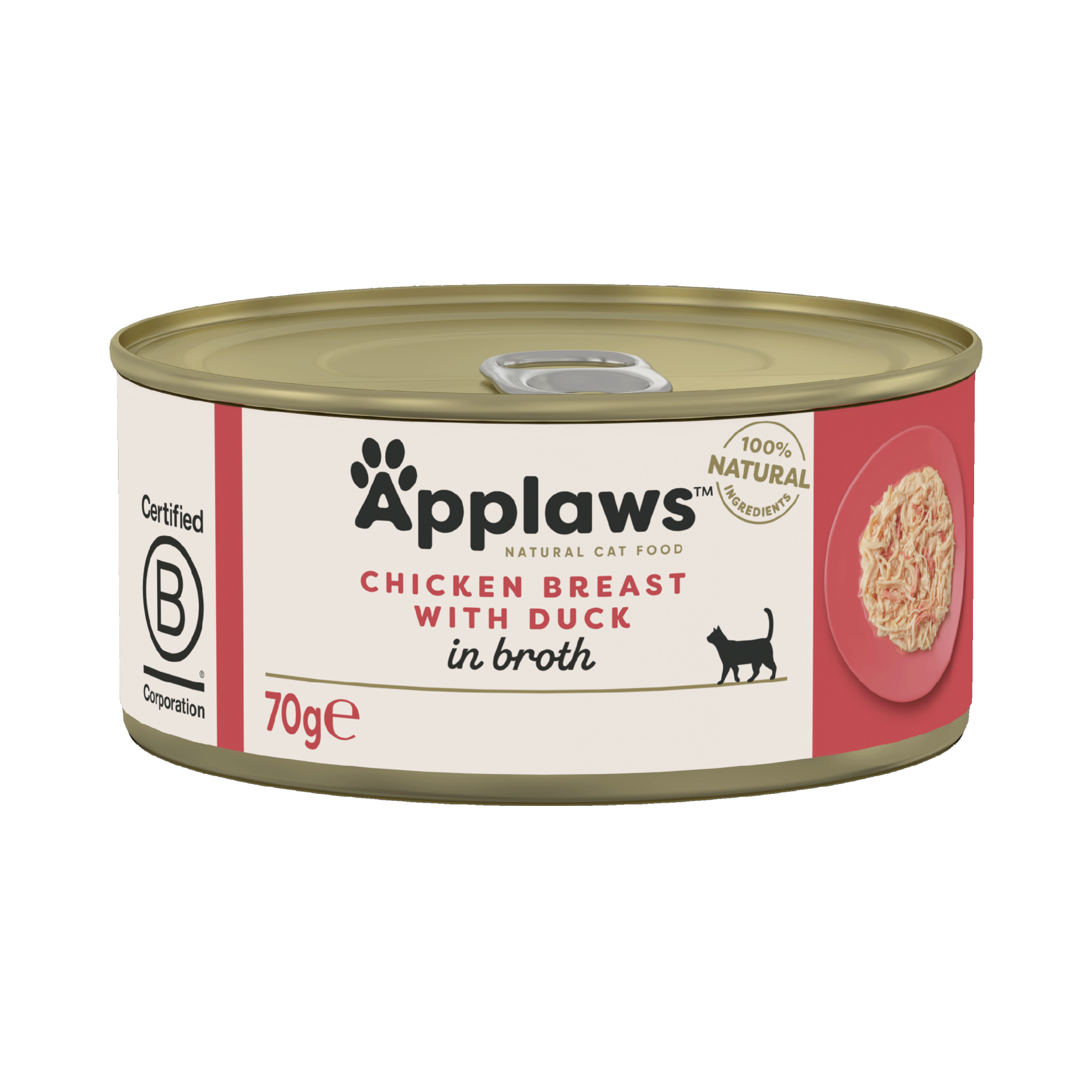 Applaws natvoeding Kippenborst en eend 70 gr. - per 24 stuks