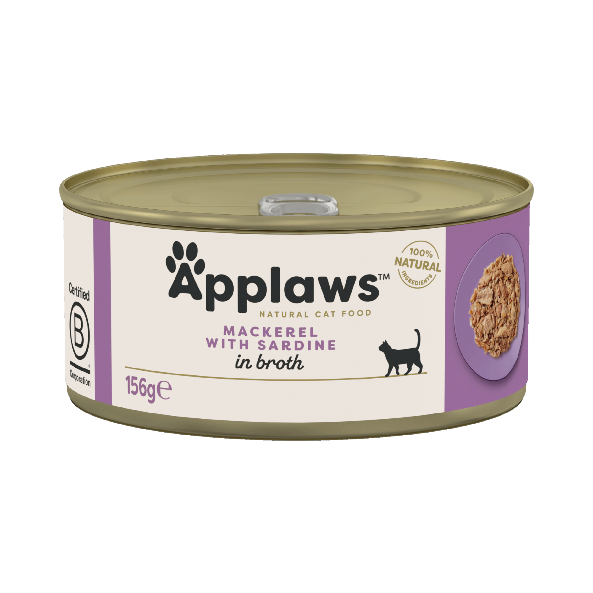 Applaws natvoeding Makreel en sardine 156 gr. - per 24 stuks