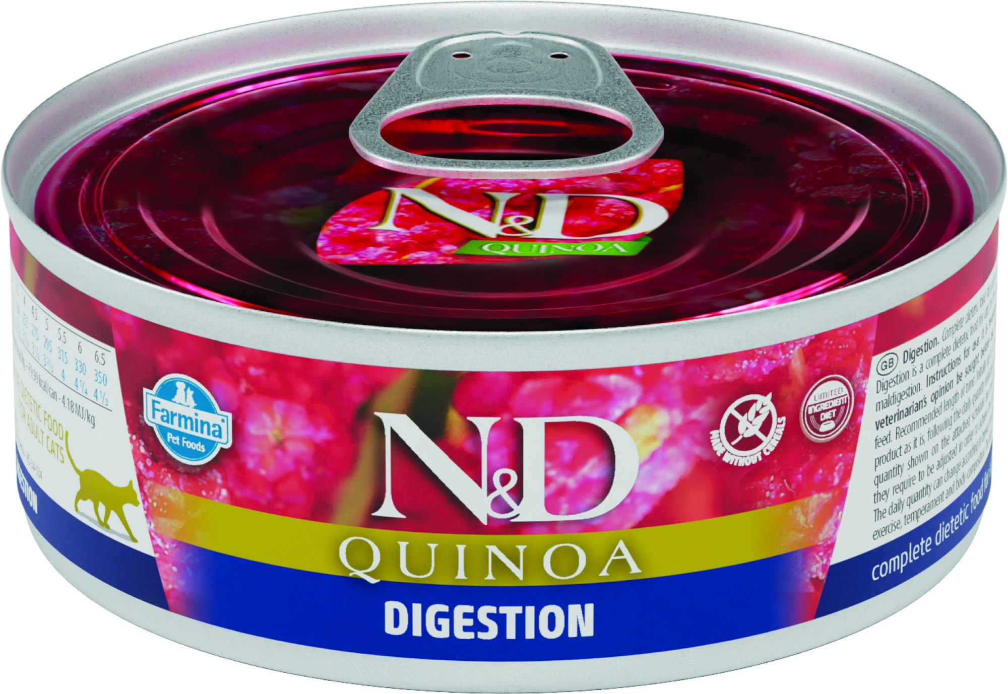 N&D Quinoa natvoeding voor de kat Digestion Lam 80 gr. - per 24 stuks