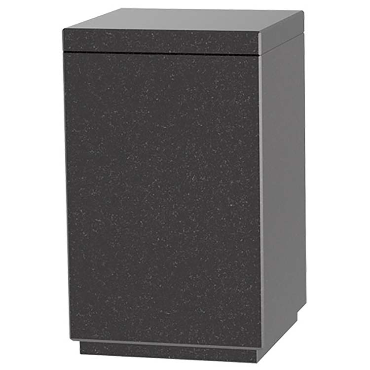 Urnwebshop Grote Granieten Dieren Urn Fijn Zwart (3 liter)