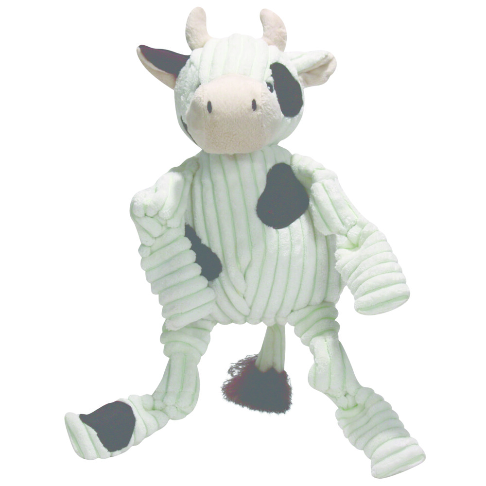 HuggleHounds Cow Knottie Small 23 x 13 x 8 cm