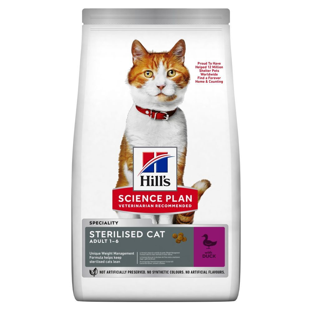 Hill's Science Plan 7 kg Young Adult Sterilised met Eend  Kattenvoer