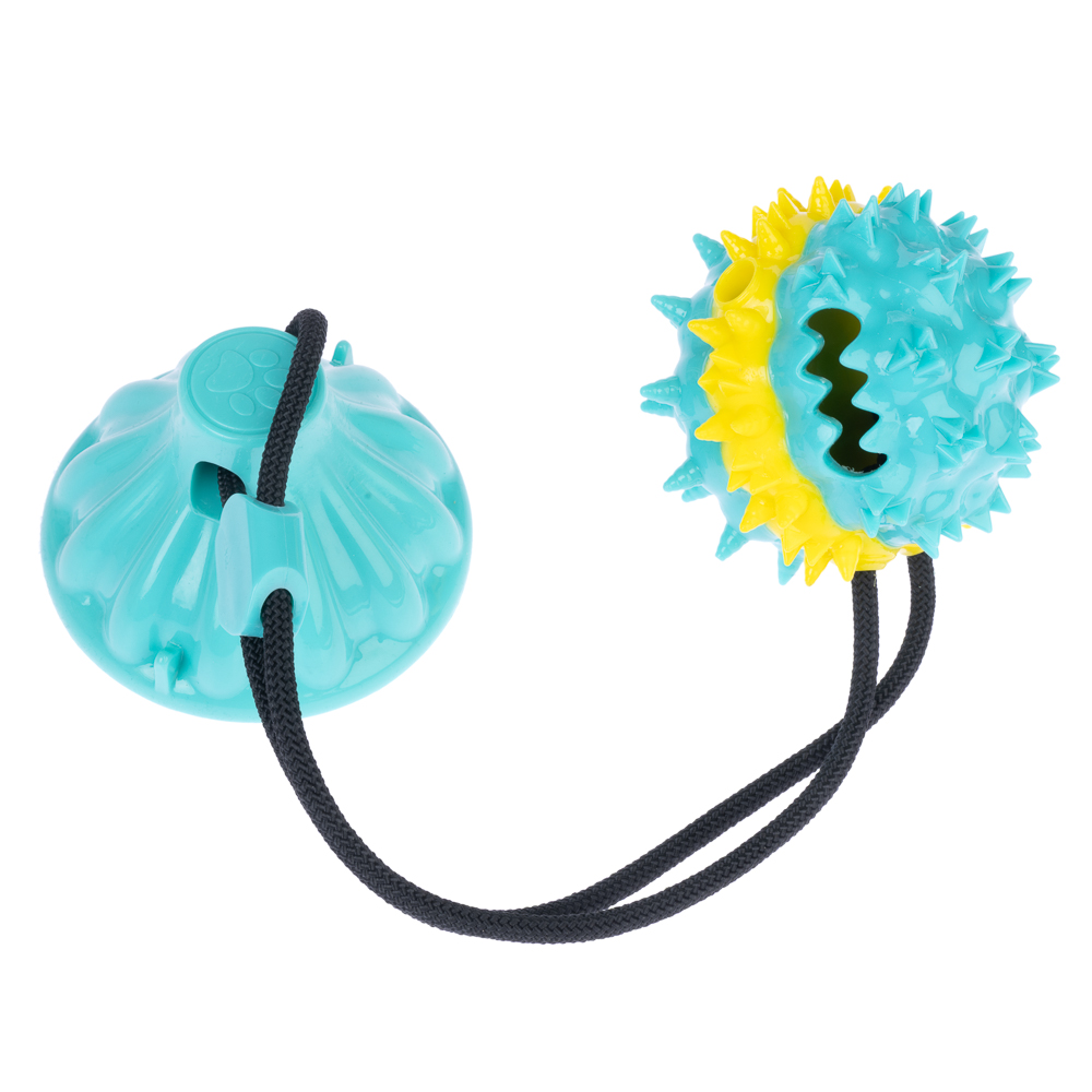 TIAKI stekelbal met zuignap 35cm hondenspeeltje