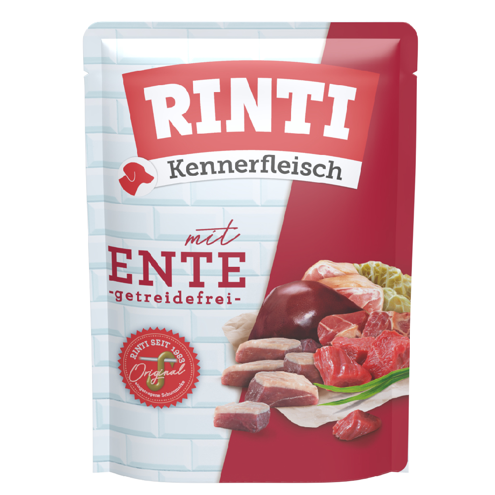 Rinti Kennerfleisch Zakjes 10 x 400 g - Ente