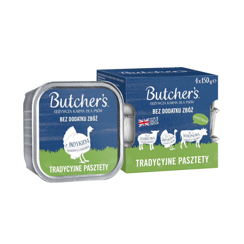 Butcher's Voordeelverpakking  Original 24 x 150 g - Traditionele recepten (lam, kalkoen, rund)