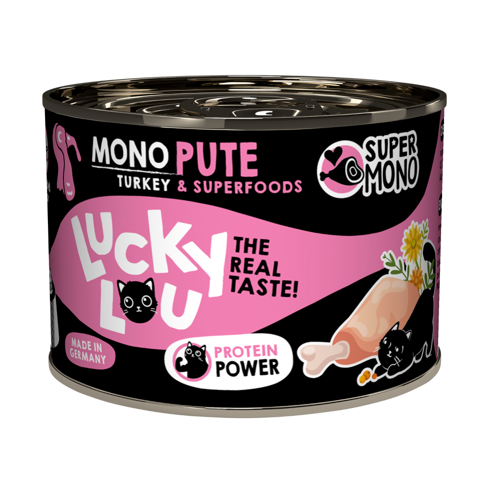 Lucky Lou SuperMono² 6 x 200 g - Kalkoen