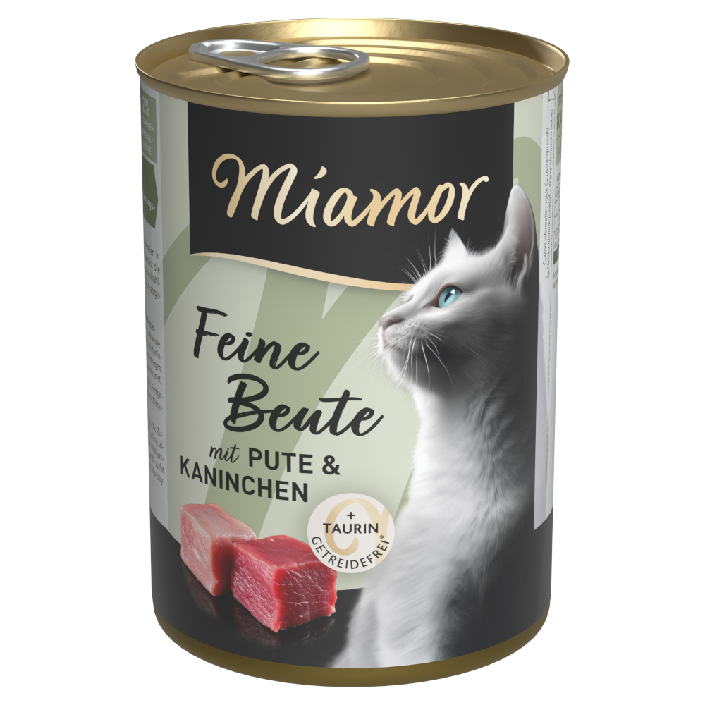 Miamor Fijne prooi 12 x 400 g - Kalkoen & Konijn