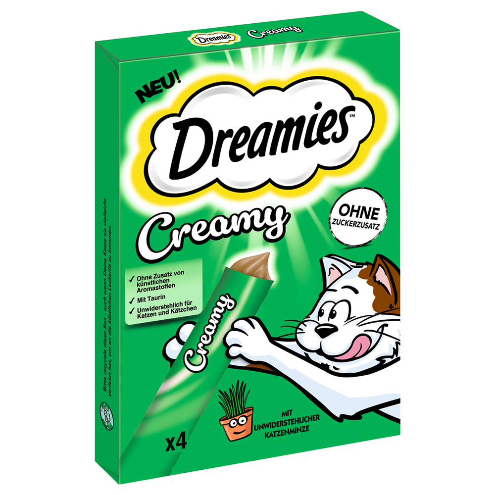 Dreamies Creamy Snacks -  Catnip (4 x 10 g)
