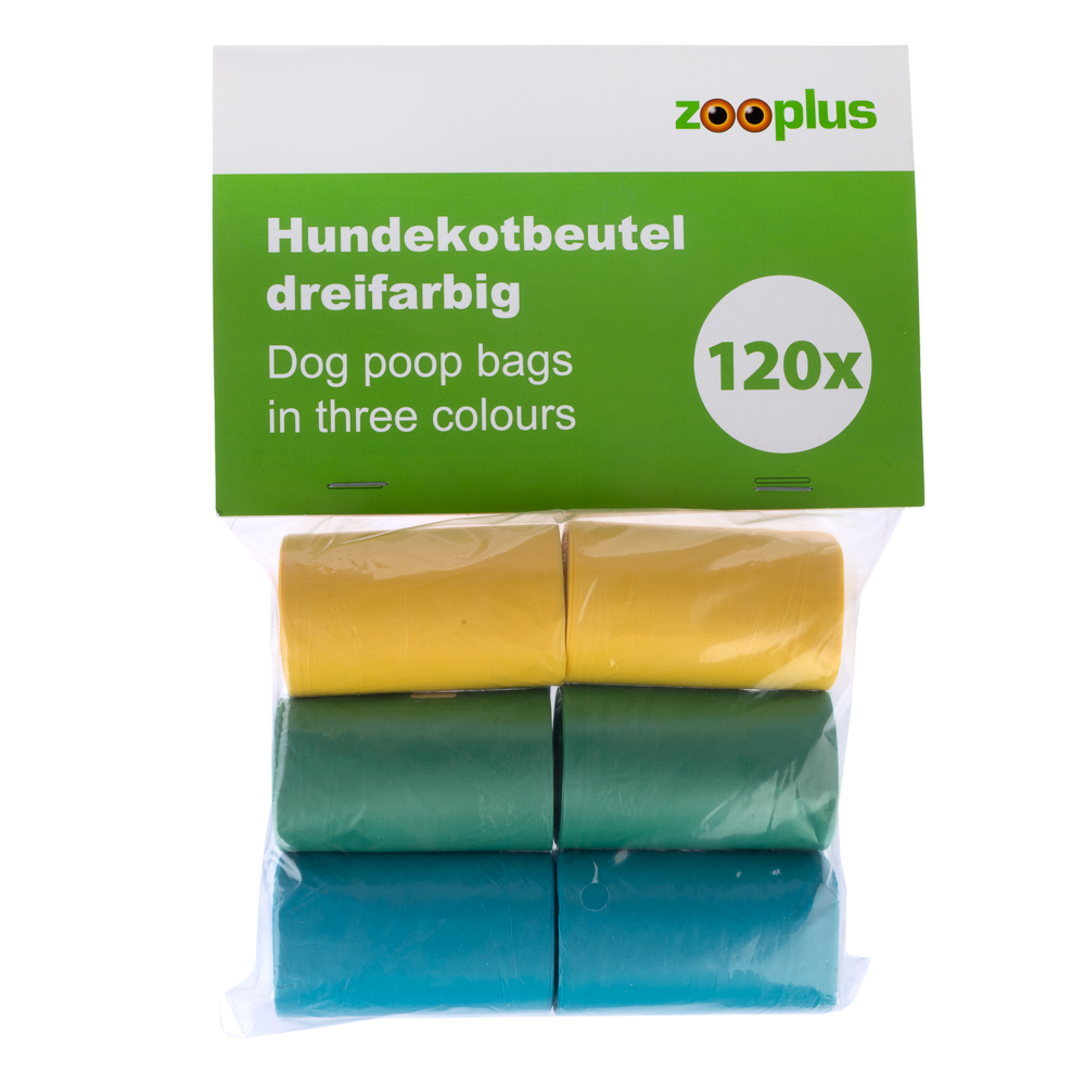 Zooplus Exclusive zoolove Hondenpoepzakjes Driekleurig - 6 Rollen à 20 zakjes