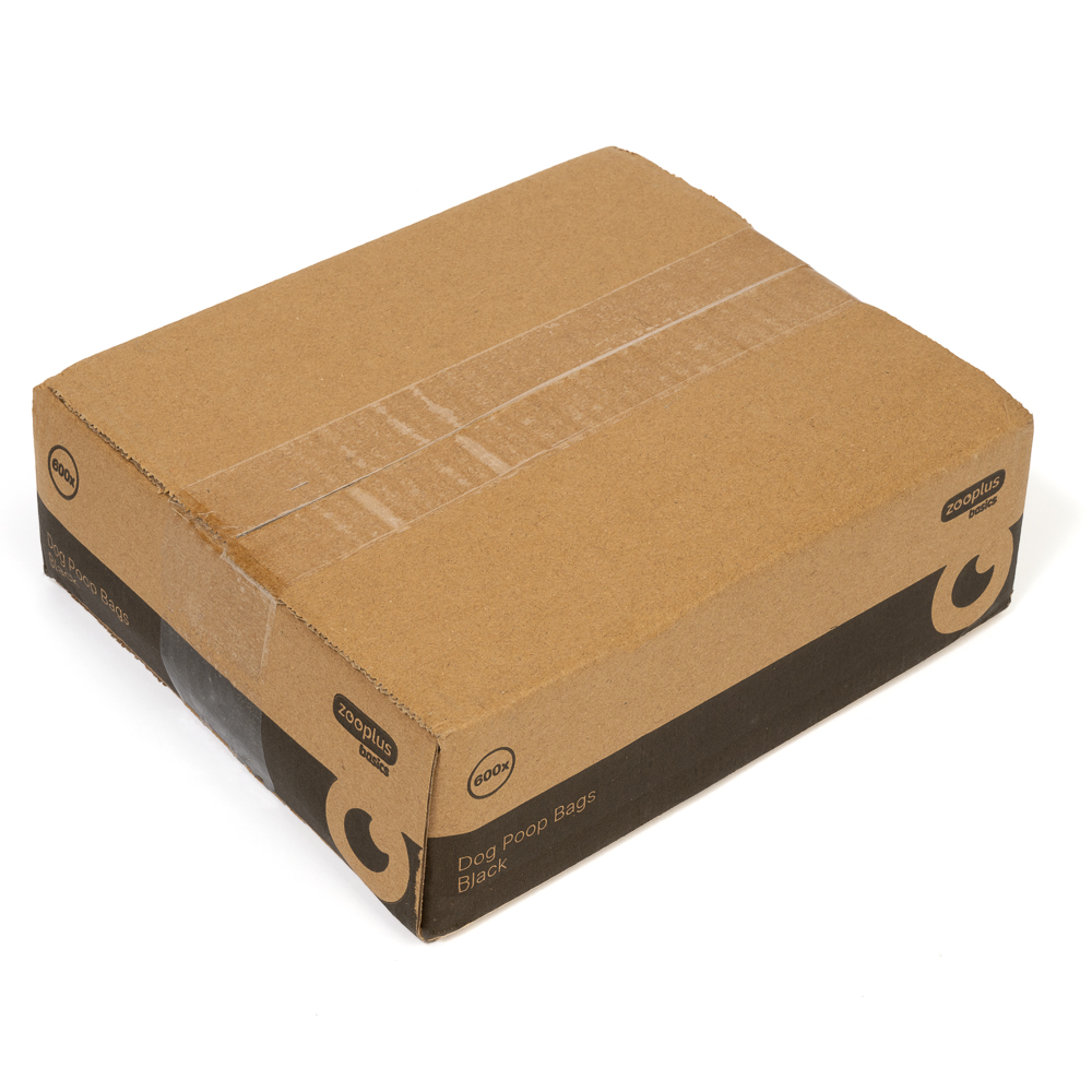 Zooplus Basics hondenpoepzakjes zwart 40 rollen van 15 zakjes (600 zakjes)