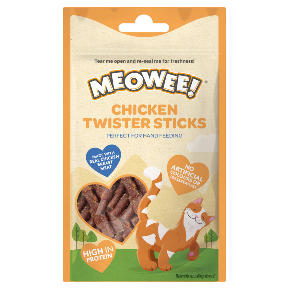 Meowee! 31g  Kip Twister Sticks kattensnacks