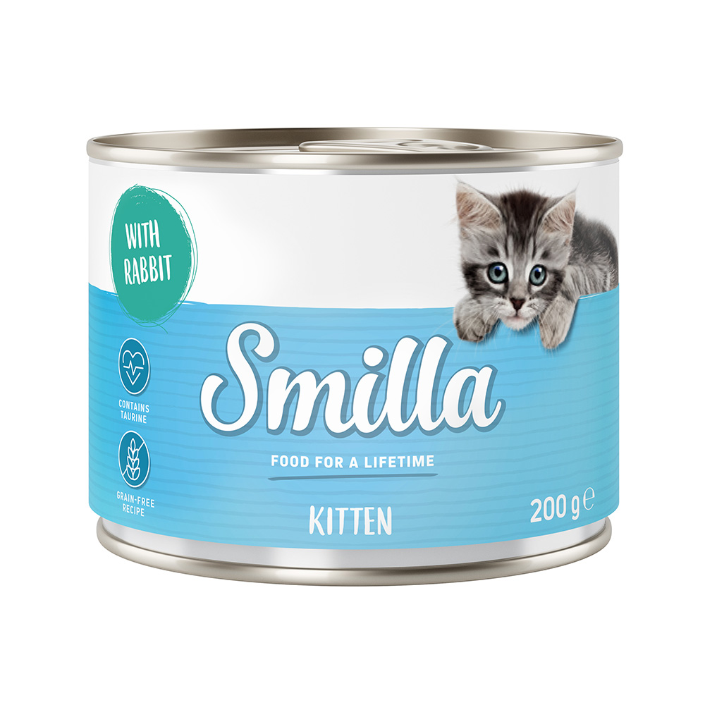 Smilla Kitten Kattenvoer 6 x 200 g - Konijn