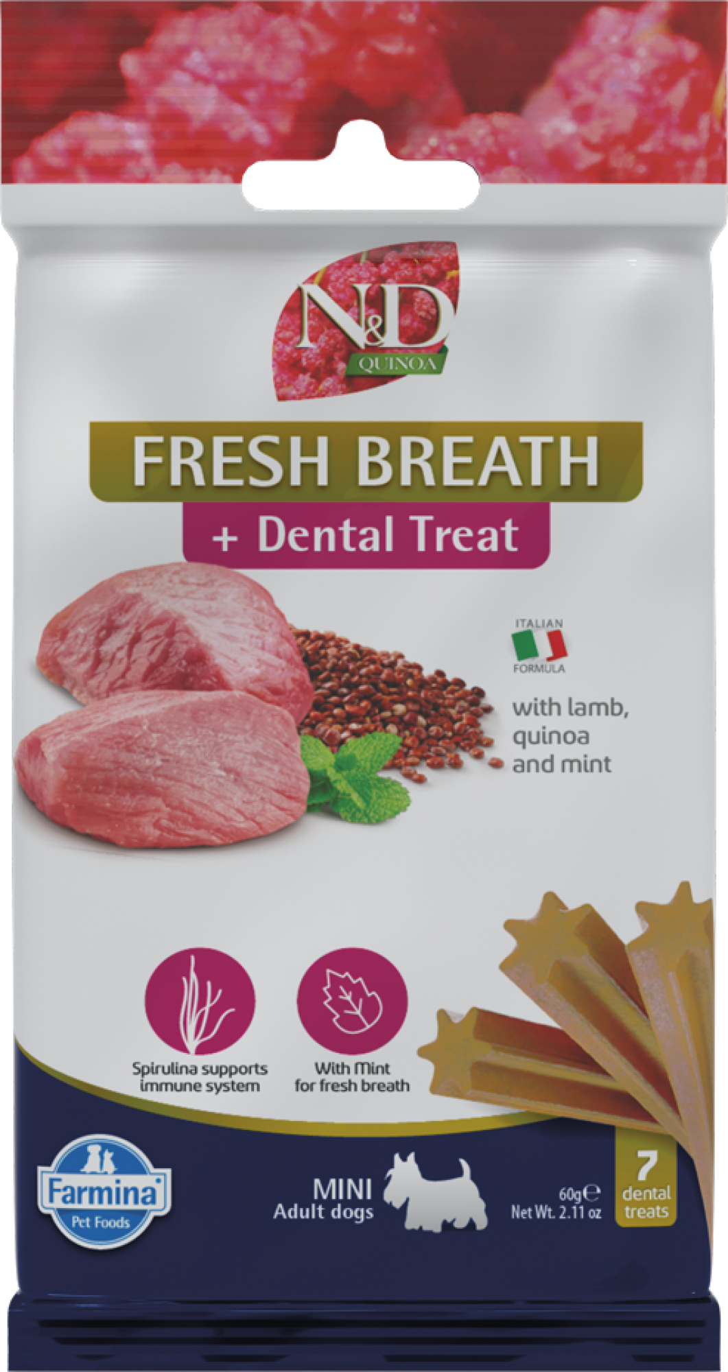 N&D Dental Treats Quinoa Fresh Breath small breed