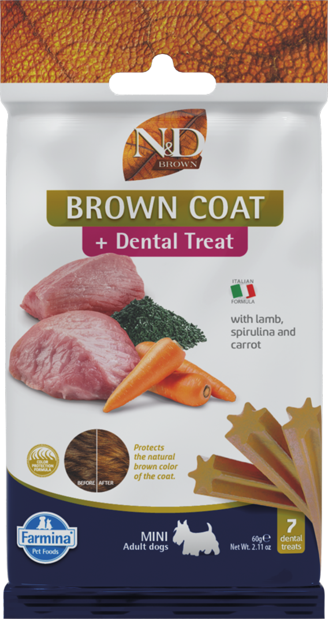 N&D Dental Treats voor de bruine hond small breed