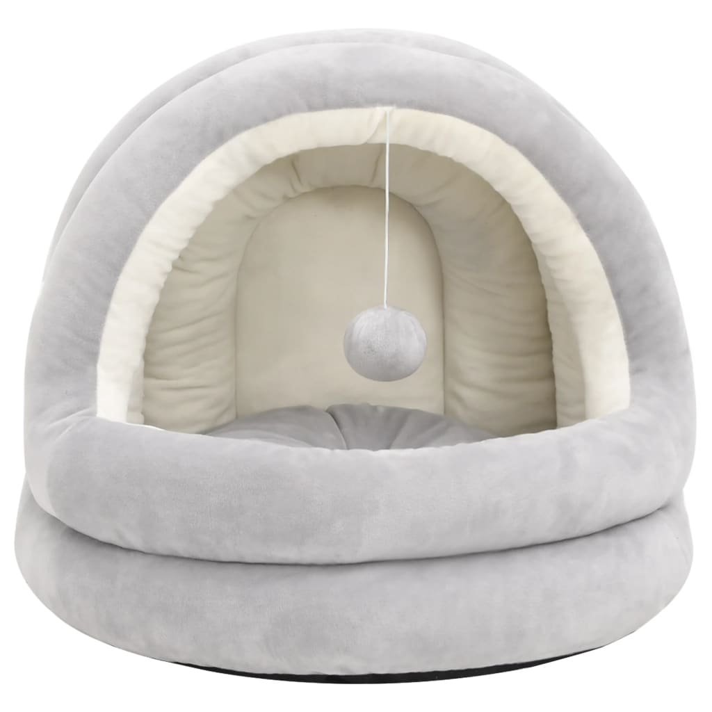 vidaXL Kattenmand 50x50x45 cm grijs en crèmekleurig