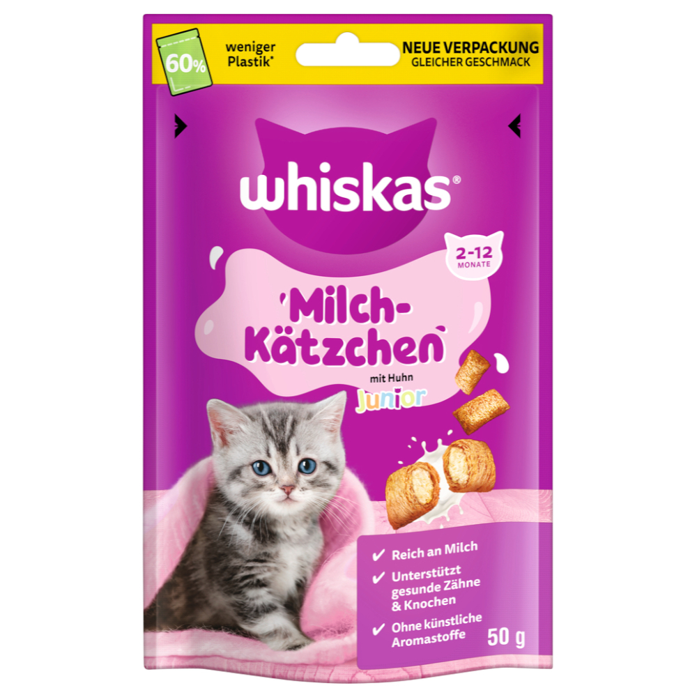 Whiskas melkkitten - Voordeelpakket: 6 x 50 g