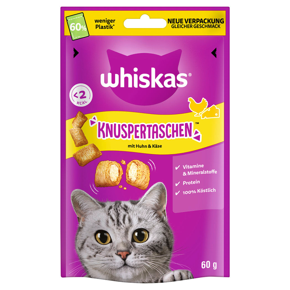 Whiskas Temptations - Voordeelpakket: Kip & Kaas 6 x 60 g
