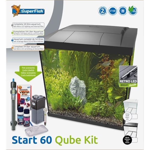SuperFish Start 60 Qube Kit Zwart