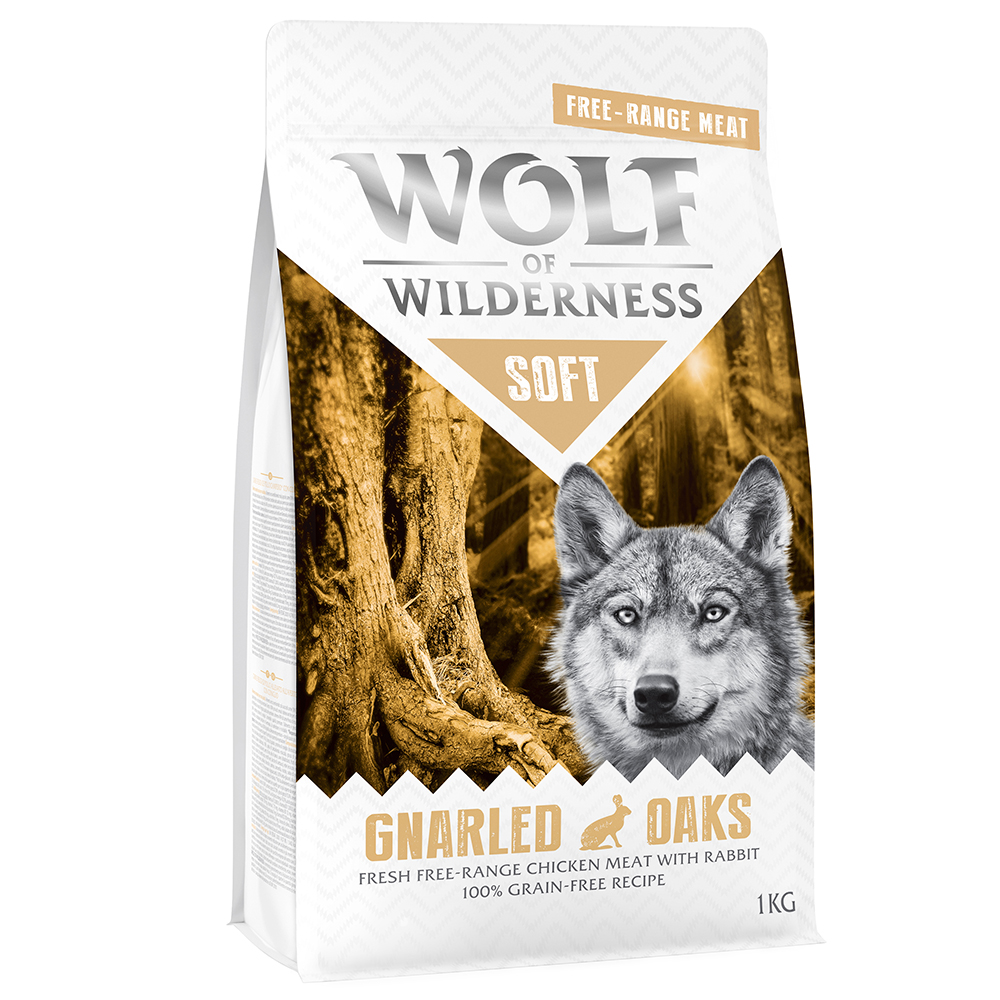 Wolf of Wilderness Soft - Gnarled Oaks - Scharrelkip & Konijn Hondenvoer - 1 kg