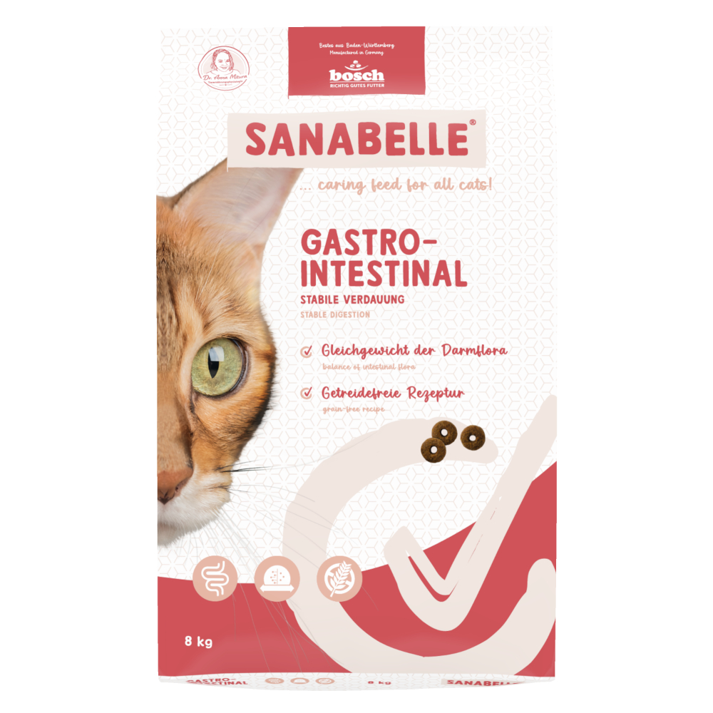 Sanabelle 8kg  Zorg Maag-Darm-Lever droogvoer voor katten