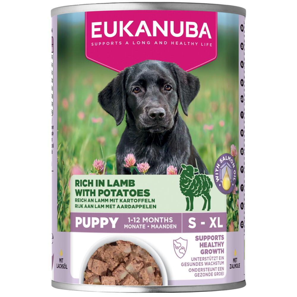 Eukanuba 6x  Life Care Dog Hondenvoer Nat Puppy Lamb&Potatoes 400 gr