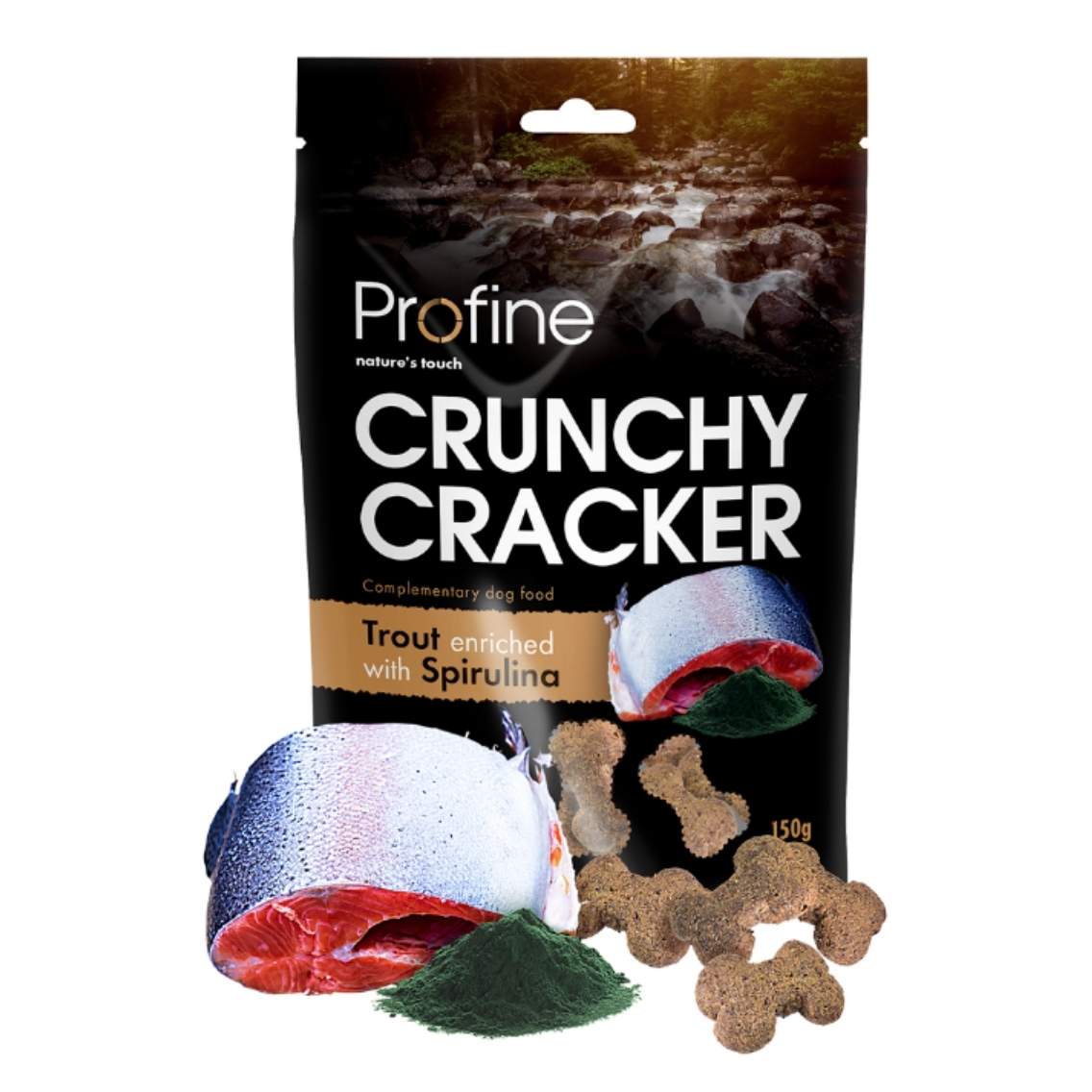 Profine Hondensnack Crunchy Cracker - Trout & Spirulina