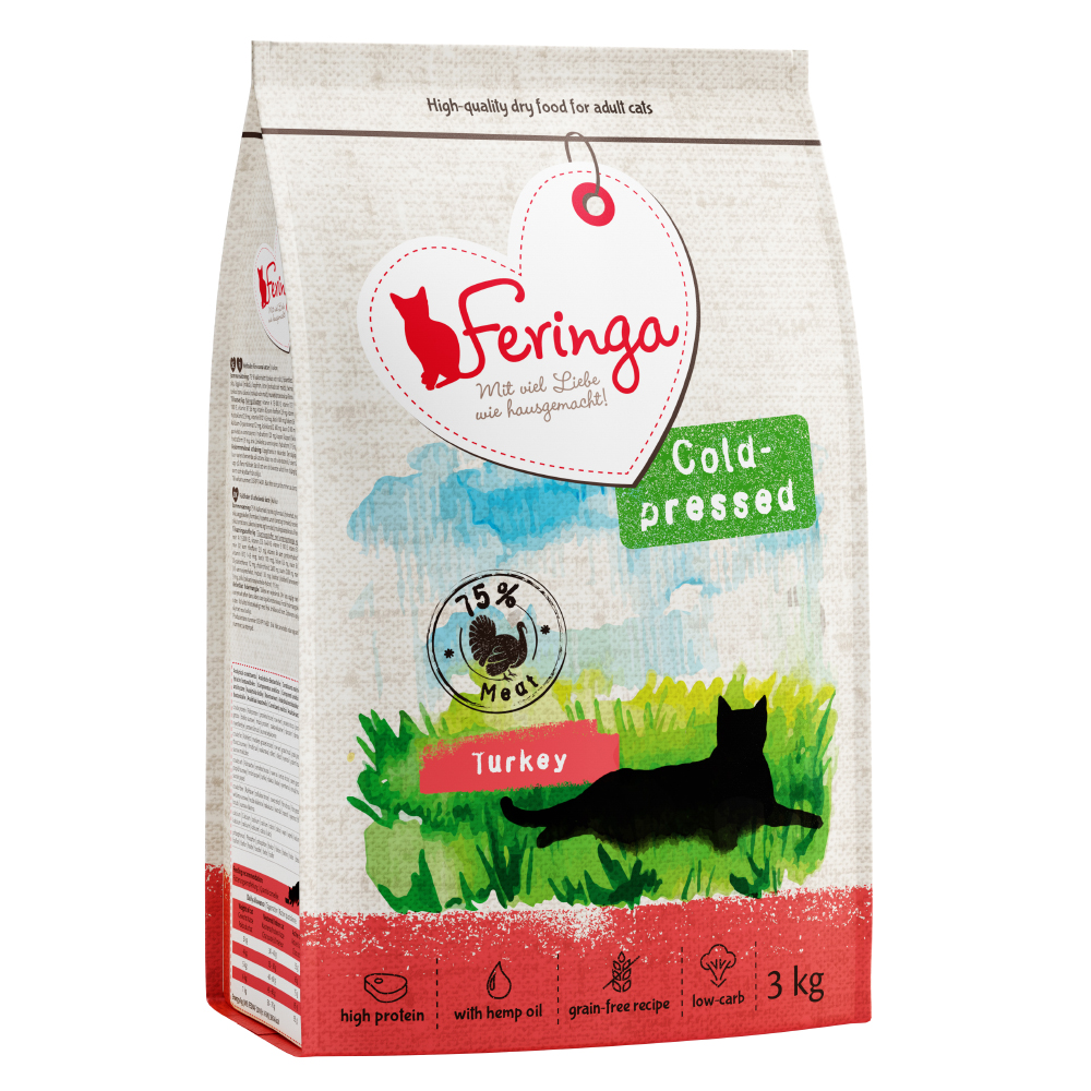 Feringa 3x3kg Adult Koudgeperst Kalkoen  Kattenvoer