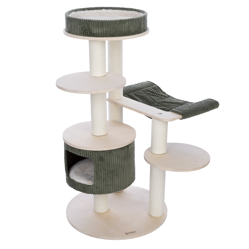 Modern Living krabpaal Helsinki M 58x58x112cm, groen kat