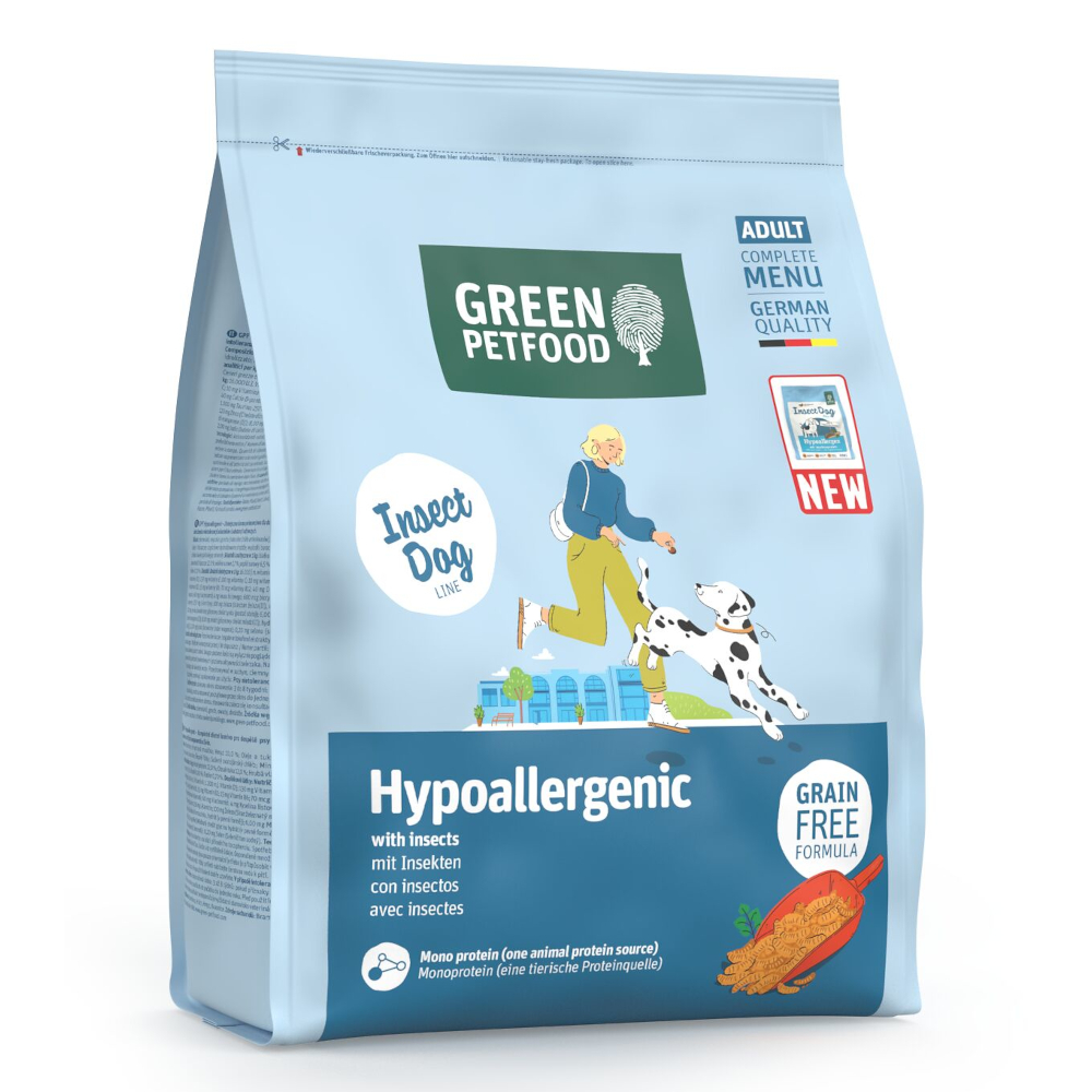 Green Petfood 900g  Insect Hondenvoer Hypoallergeen met insecten droogvoer voor honden