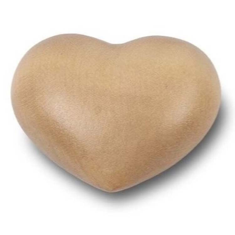 Urnwebshop Grote Licht Gebeitste Houten Hart Dierenurn (3 liter)