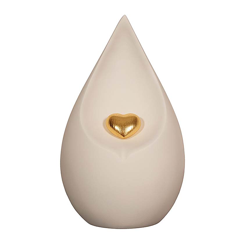 Urnwebshop Grote Traan Dierenurn, Gouden Hart, Naturel Esdoornhout (4 liter)